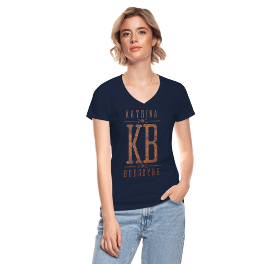 Women's V-Neck KB T-Shirt - navy